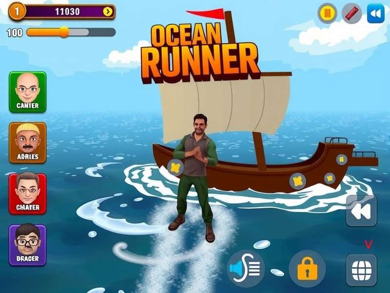 Hindustani Ocean Runner Game Screenshot